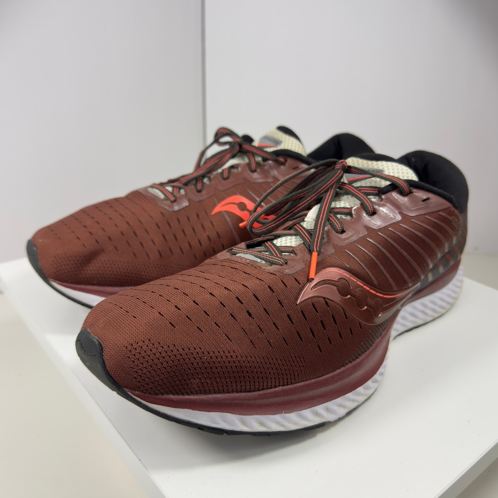 Saucony Guide 13 Men's Size 14 Red Burgundy Cushion Running Shoes S20548-50 - Picture 3 of 16